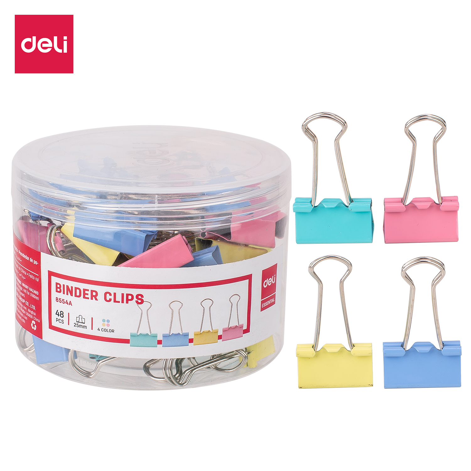 Deli-E8554A Effortless Binder Clip