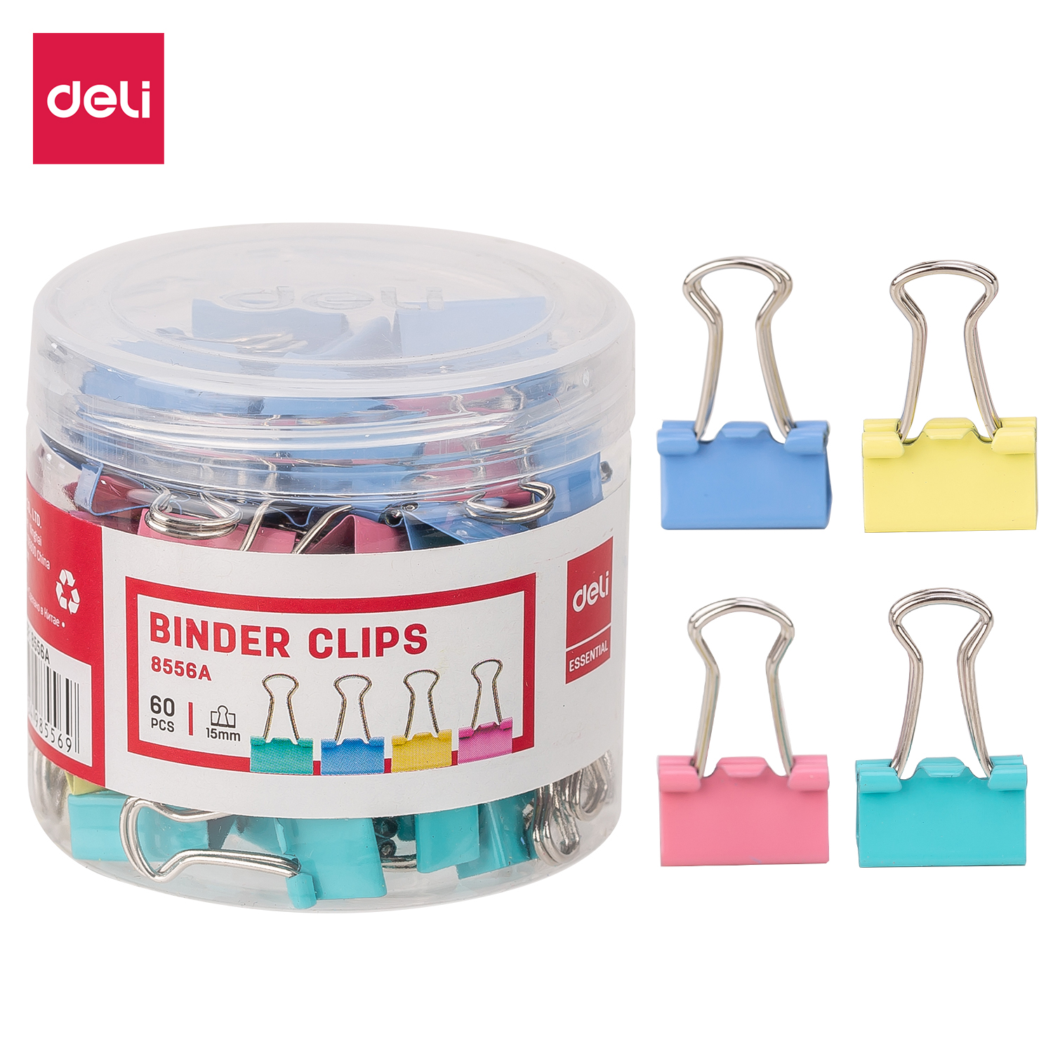 Deli-E8556A Effortless Binder Clip