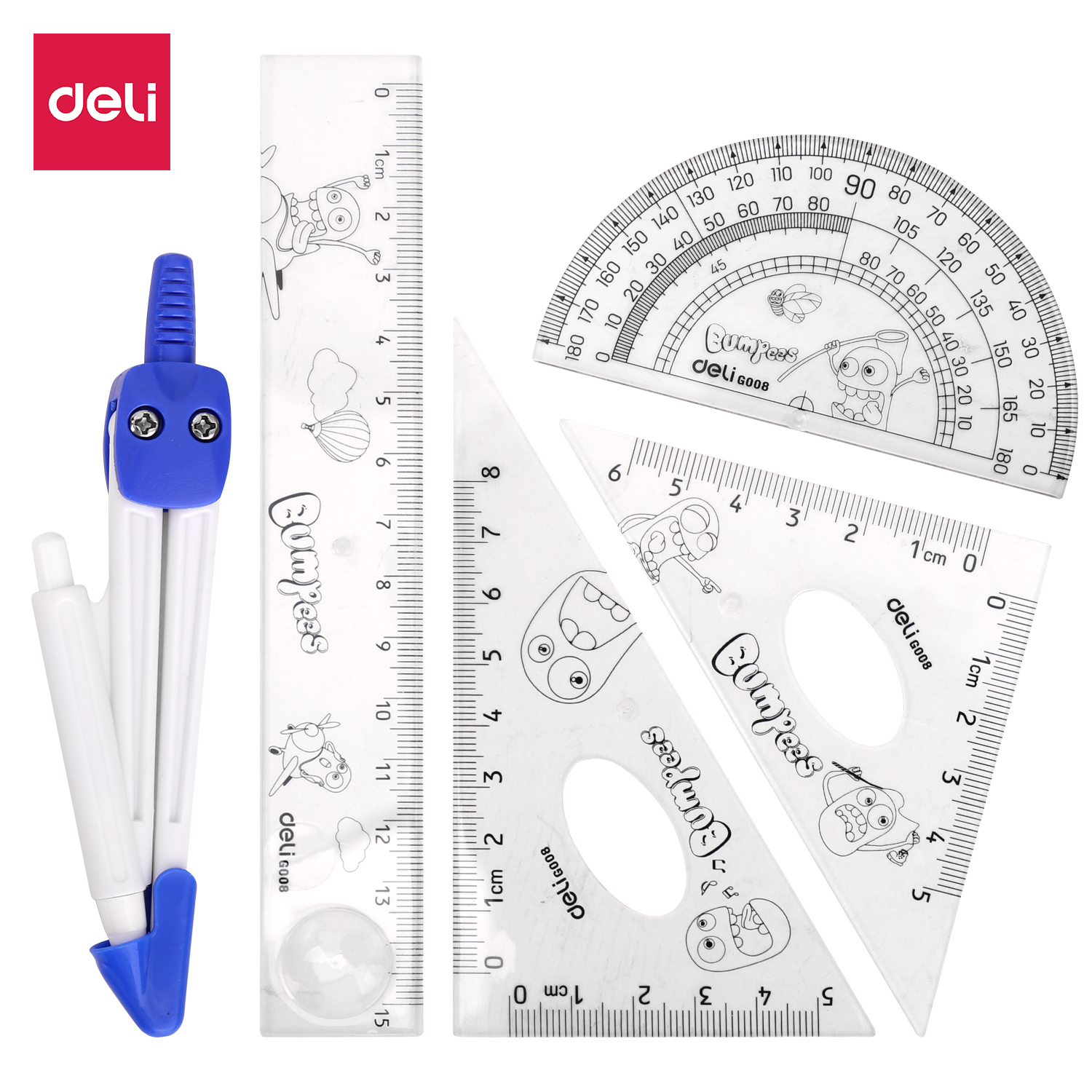 Deli-E9598 Ruler Set