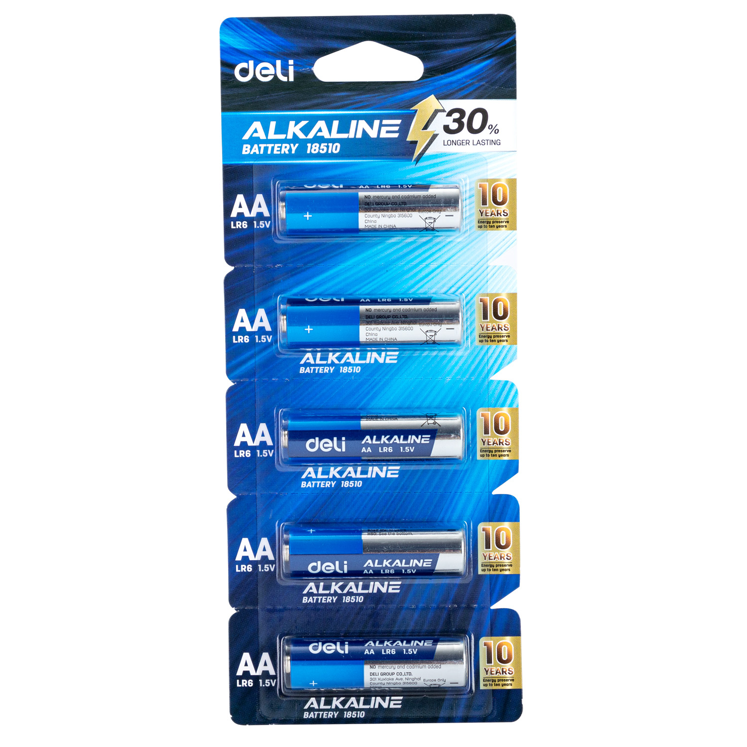 Deli-E18510 Alkaline Battery