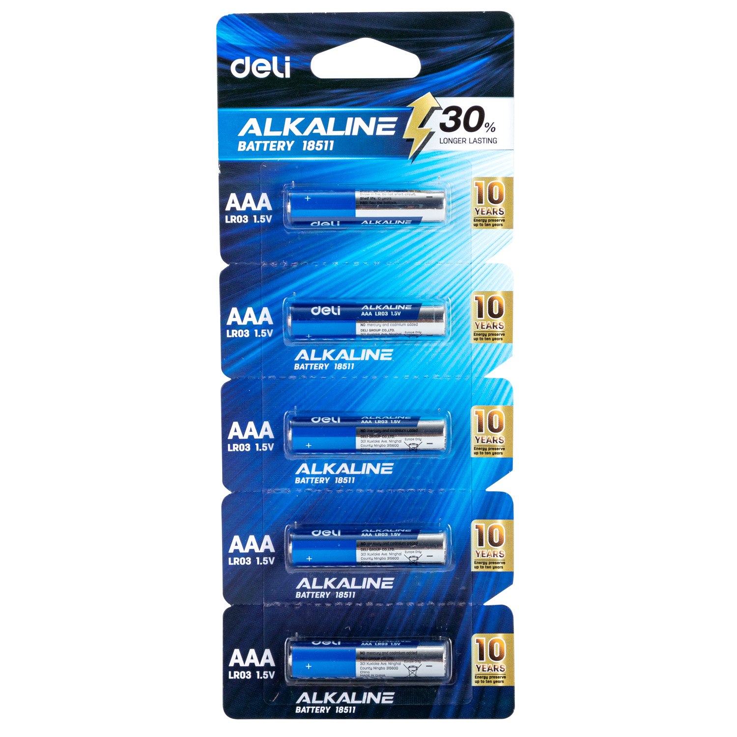 Deli-E18511 Alkaline Battery