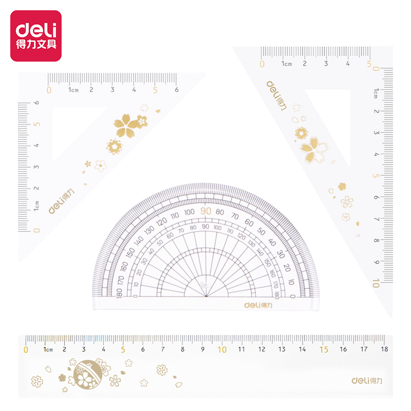 Deli-79543 School Ruler Set