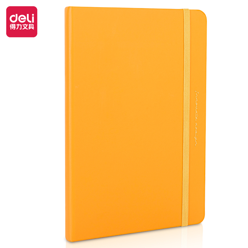 Deli-22295 Leather Cover Notebook