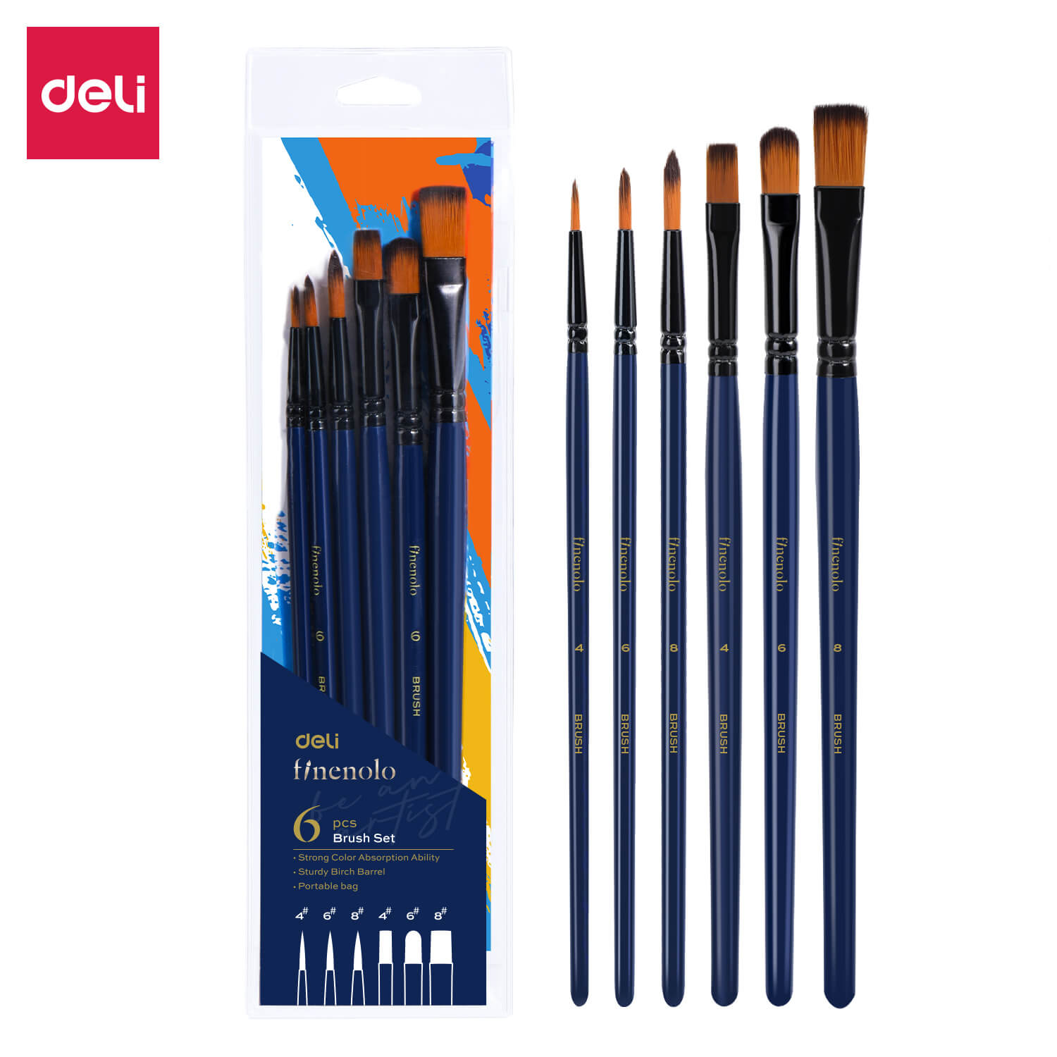 Deli-EC277 Brush Set-watercolor