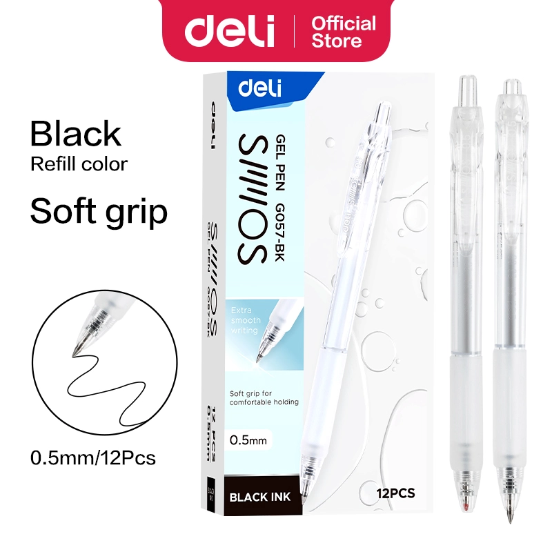 Deli-EG057-BK Gel Pen