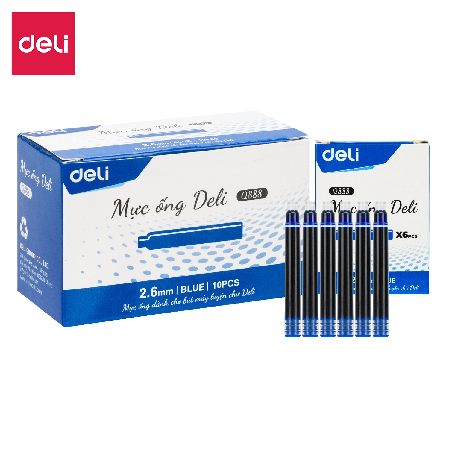 Deli-CQ888 Fountain Pen Ink Sac