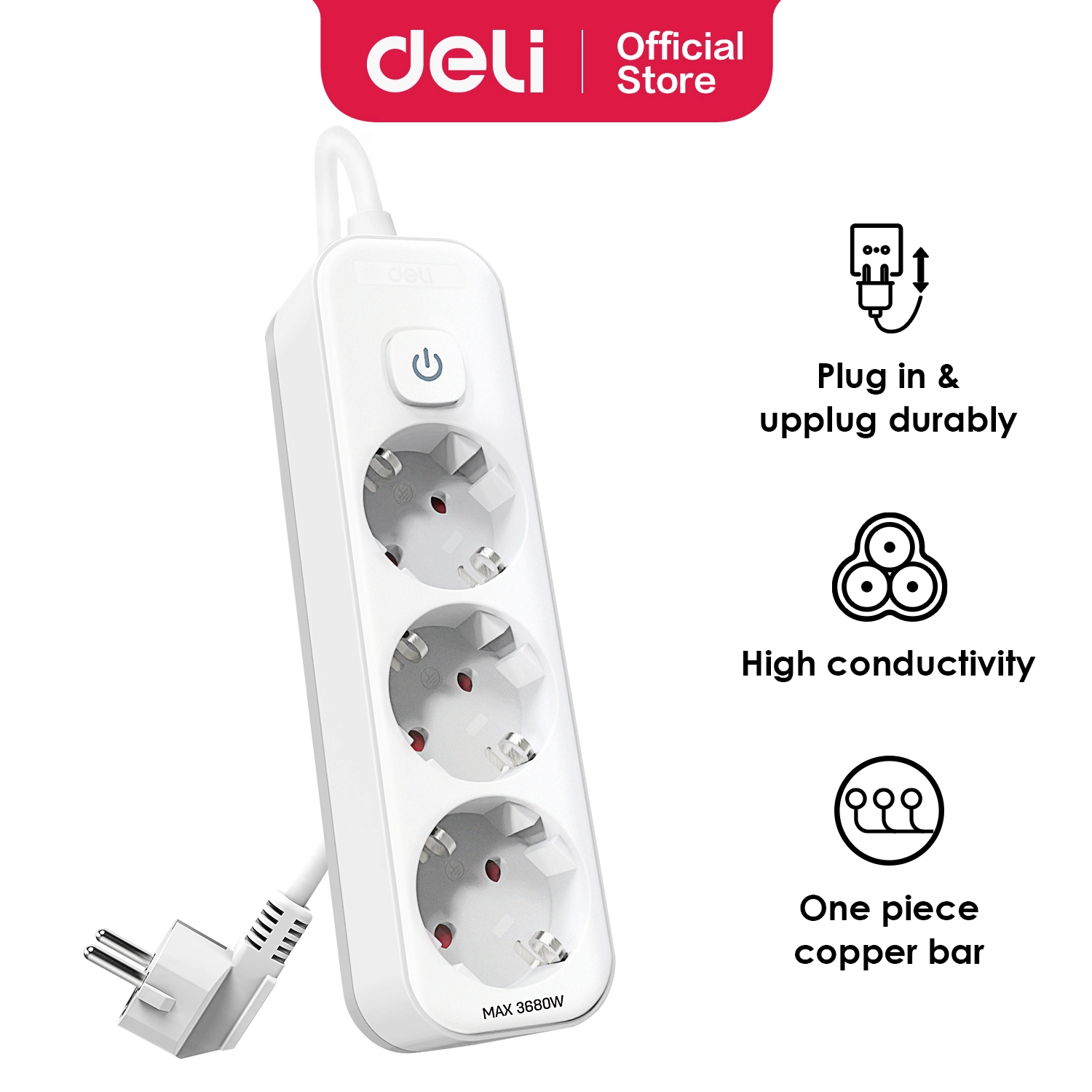 Deli-ET433 Power Strip